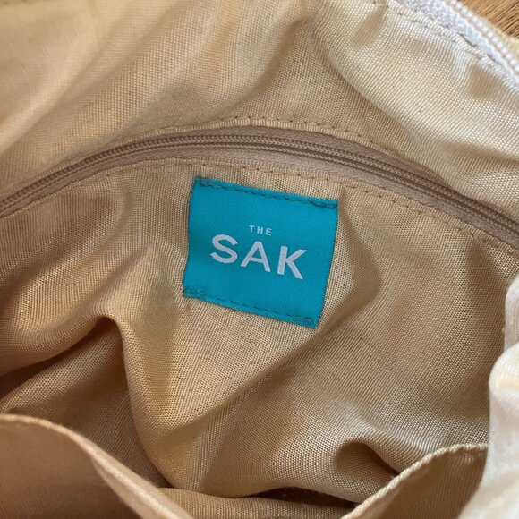 Vintage The Sak Woven Cream Shoulder Purse - Picture 4 of 8